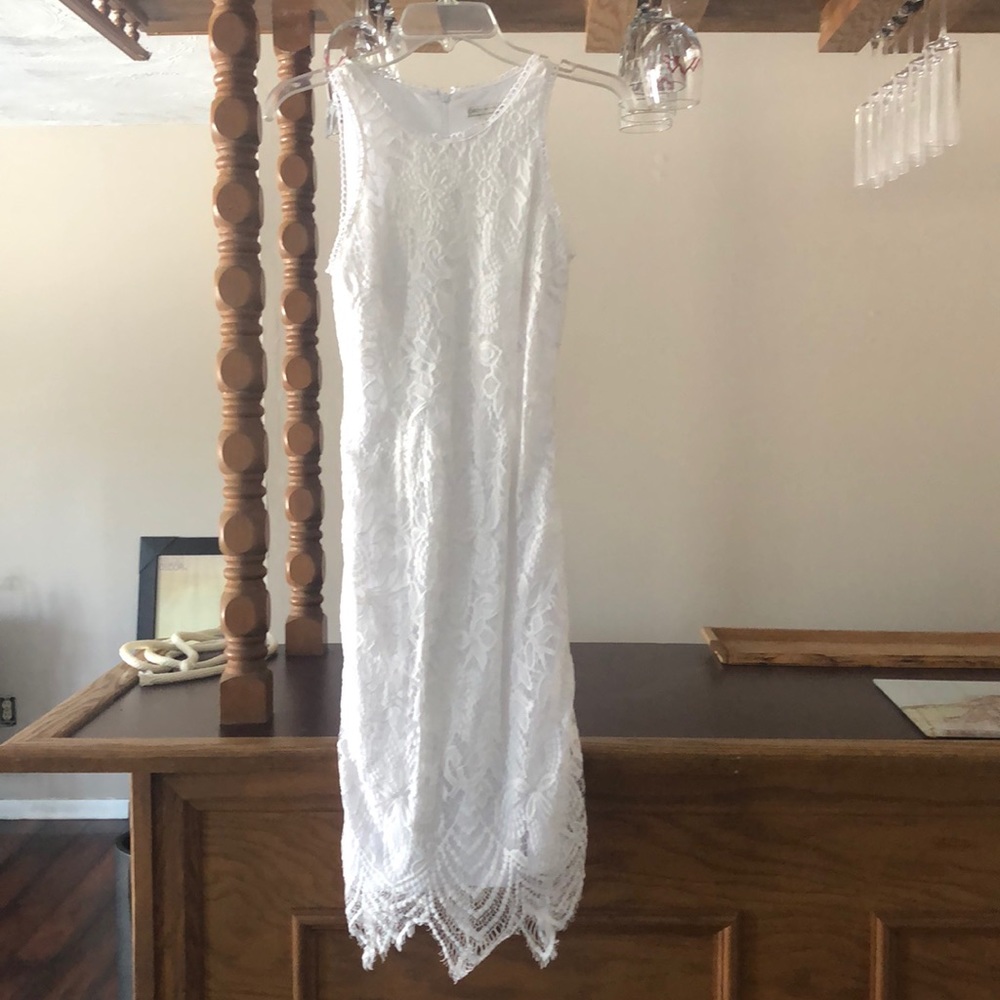 CATO white lace dress